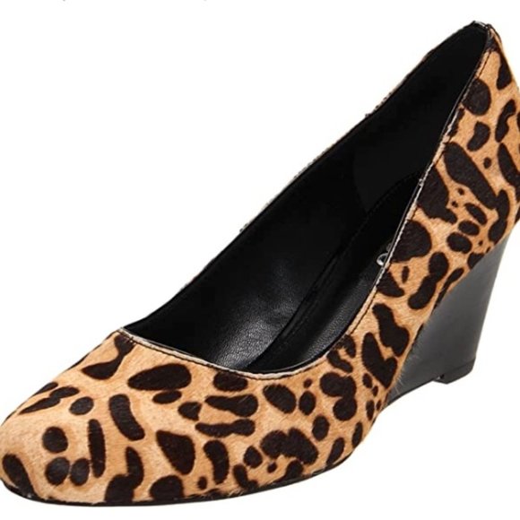 🔸ECCO Women's Leopard Wedge Pump. Size 7.5 - Picture 2 of 7